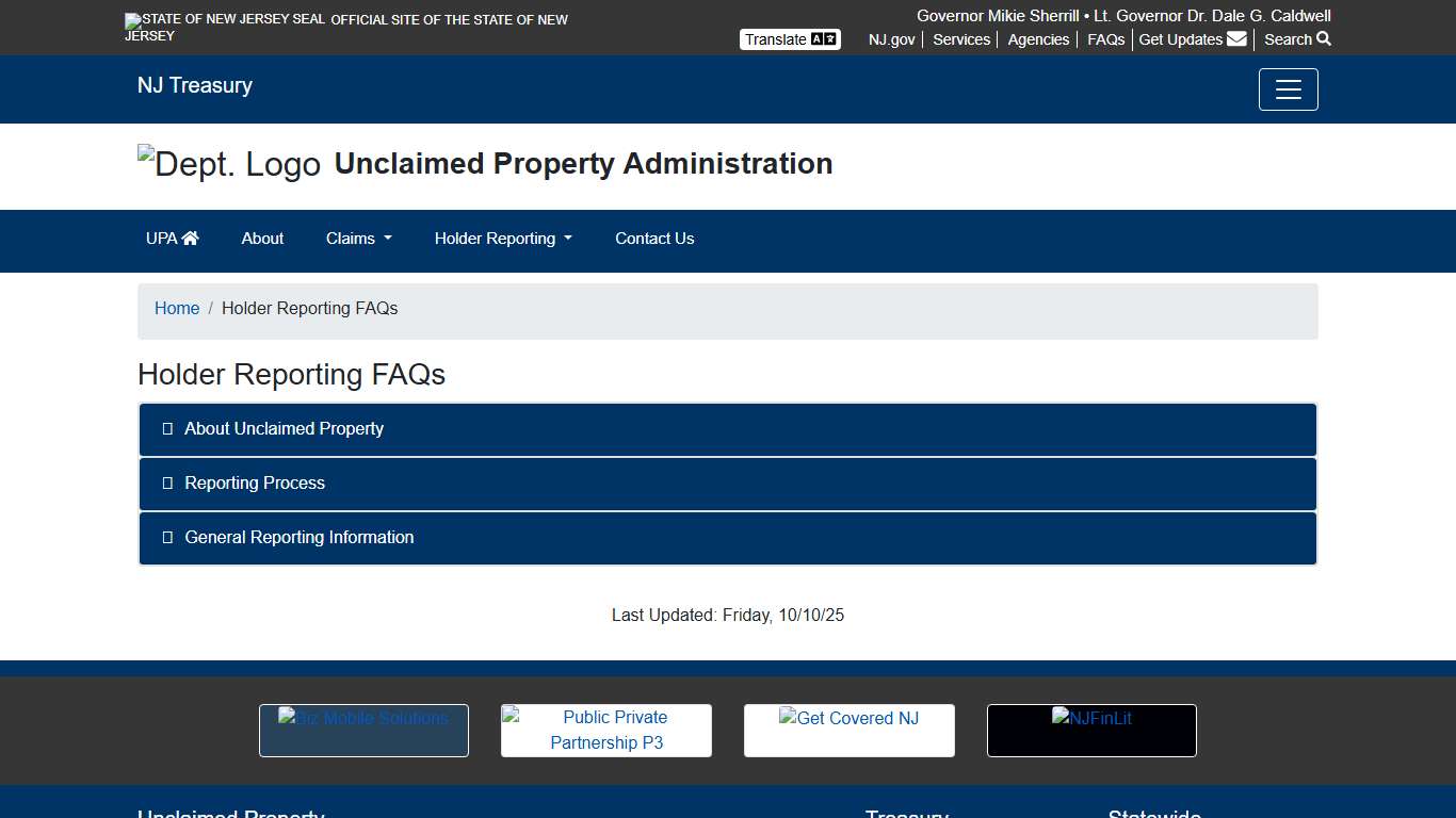 Unclaimed Property Administration